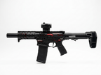 AR-15 – Rechargeable Gel Blaster Gun, 5V Battery, Plastic & Nylon Construction, 14+