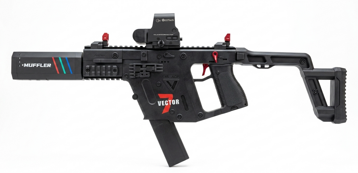 Vector 7 – Rechargeable Gel Blaster Gun, 5V Battery, Plastic & Nylon Construction, 14+