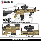 M416 – Rechargeable Gel Blaster Gun, 5V Battery, Plastic & Nylon Construction, 14+